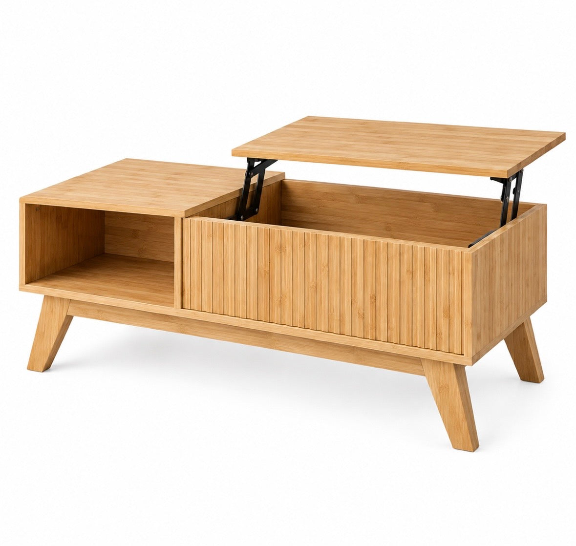 Table Basse Relevable avec Rangement – Multifonction & Gain de Place